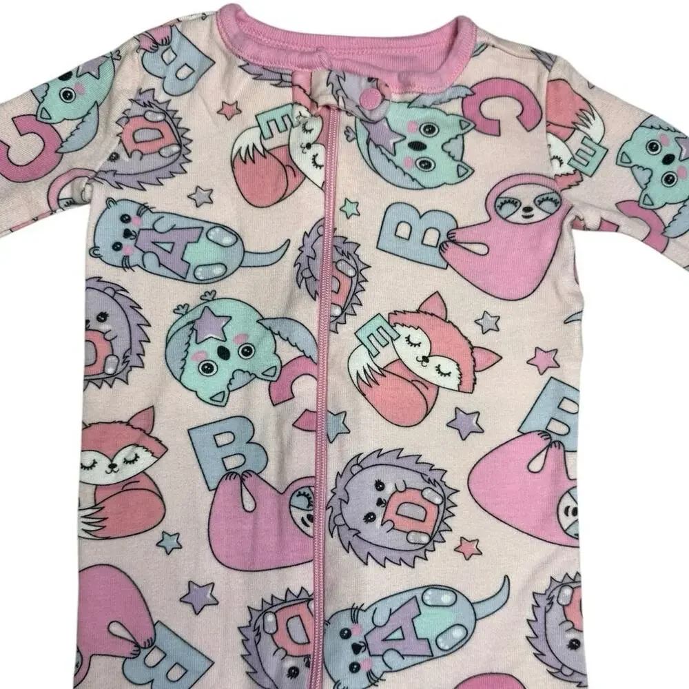 Bundles Baby Place Sleeper Pajamas Baby Girl Animals 6-9 Months